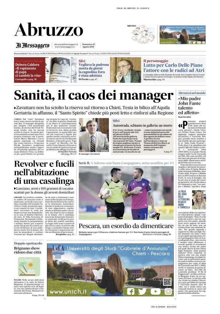 Messaggero Abruzzo 25.8